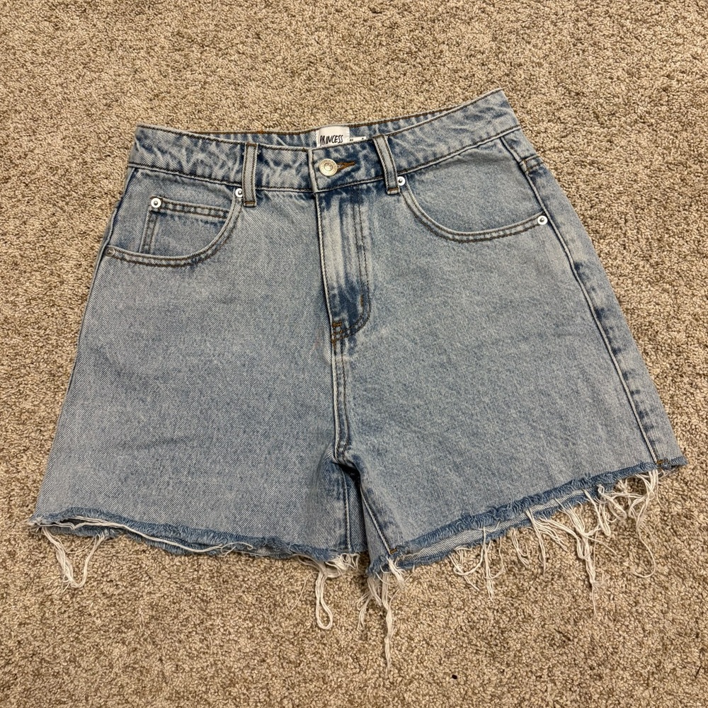 Princess Polly High Waisted Denim Shorts